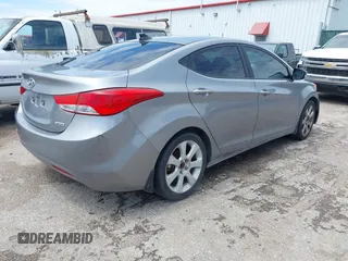 2012 Hyundai Elantra Limited with VIN KMHDH4AE5CU369859, listed as a IAAI auction lot 42095240 with 174,486 mi miles. Bid and sale history available at carsss.com. Image 4.