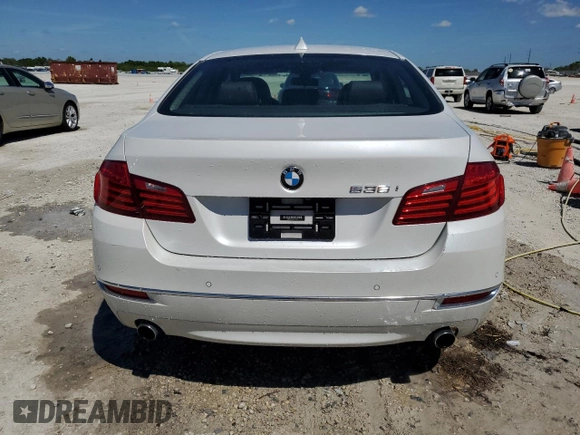 2015 BMW 5 Series 535i with VIN WBA5B1C54FG125819, listed as a Copart auction lot 48557755 with 85,106 mi miles and Clean Title. Bid and sale history available at carsss.com. Image 6.