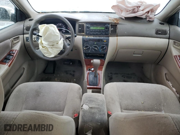 2005 Toyota Corolla CE with VIN 2T1BR32E35C365312, listed as a Copart auction lot 51673985 with 156,493 mi miles and Salvage title. Bid and sale history available at DreamBid. Image 8.