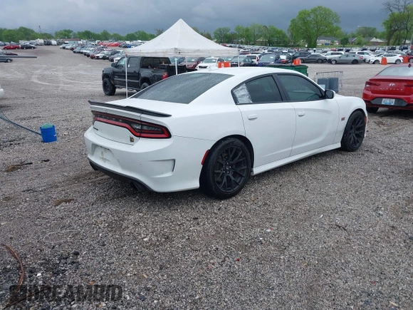 2019 Dodge Charger Scat Pack with VIN 2C3CDXGJ9KH691136, listed as a IAAI auction lot 42056137 with 78,814 mi miles and . Bid and sale history available at DreamBid. Image 4.