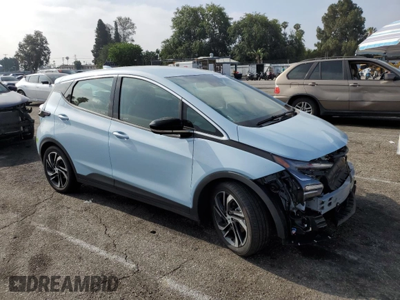 2023 Chevrolet Bolt EV 2LT with VIN 1G1FX6S04P4122510, listed as a Copart auction lot 60584705 with 12,291 mi miles and Salvage title. Bid and sale history available at DreamBid. Image 4.