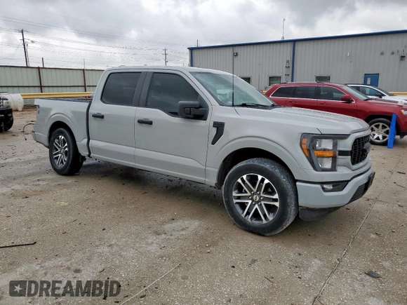 2023 Ford F-150 XL with VIN 1FTEW1CP8PKD11810, listed as a Copart auction lot 60453315 with 83,312 mi miles and Salvage title. Bid and sale history available at DreamBid. Image 4.