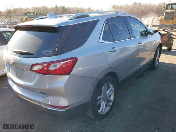 2018 Chevrolet Equinox Premier with VIN 3GNAXMEV9JS501997, listed as a IAAI auction lot 41886502 with 135,596 mi miles. Bid and sale history available at carsss.com. Image 4.