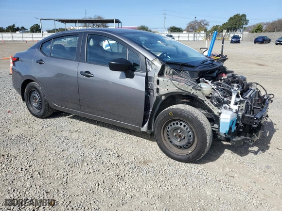 2024 Nissan Versa S with VIN 3N1CN8DV4RL917089, listed as a Copart auction lot 47774775 with 17,574 mi miles and Salvage Title. Bid and sale history available at carsss.com. Image 4.