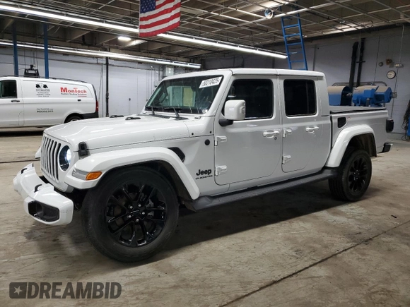 2022 Jeep Gladiator High Altitude with VIN 1C6HJTFG9NL141166, listed as a Copart auction lot 50210425 with 28,207 mi miles and Salvage title. Bid and sale history available at DreamBid. Image 1.