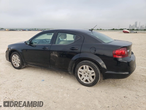 2014 Dodge Avenger SE with VIN 1C3CDZAB6EN105176, listed as a Copart auction lot 54623215 with 163,527 mi miles and Clean Title. Bid and sale history available at carsss.com. Image 2.