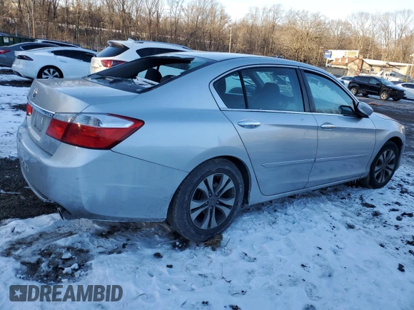 2015 Honda Accord Sedan LX with VIN 1HGCR2F33FA053540, listed as a Copart auction lot 85007474 with 108,413 mi miles and Salvage Title. Bid and sale history available at carsss.com. Image 3.