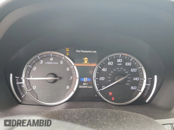 2019 Acura MDX Sport Hybrid w/Technology Pkg with VIN 5J8YD7H58KL001822, listed as a Copart auction lot 41796835 with 53,469 mi miles and Salvage Title. Bid and sale history available at carsss.com. Image 9.