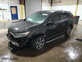 2017 Honda CR-V EX-L with VIN 7FARW1H81HE000192, listed as a Copart auction lot 43125755 with 0 mi miles and Salvage Title. Bid and sale history available at carsss.com. Image 1.
