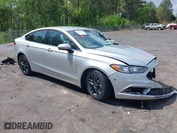 2018 Ford Fusion SE with VIN 3FA6P0HD2JR276250, listed as a IAAI auction lot 41954803 with 1 mi miles. Bid and sale history available at carsss.com. Image 1.