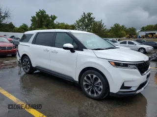 2024 Kia Carnival EX with VIN KNDNC5H35R6401496, listed as a Copart auction lot 72206194 with 15,706 mi miles and Salvage Title. Bid and sale history available at carsss.com. Image 4.