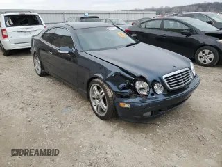 2002 Mercedes-Benz CLK 320/430 with VIN WDBLJ65G42T110763, listed as a Copart auction lot 87443274 with Not Provided miles and Salvage Title. Bid and sale history available at DreamBid. Image 4.