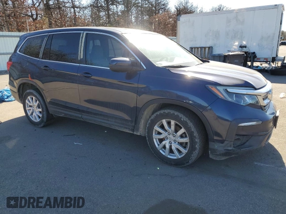 2019 Honda Pilot LX with VIN 5FNYF5H1XKB026833, listed as a Copart auction lot 47448165 with 92,370 mi miles and Clean Title. Bid and sale history available at DreamBid. Image 4.