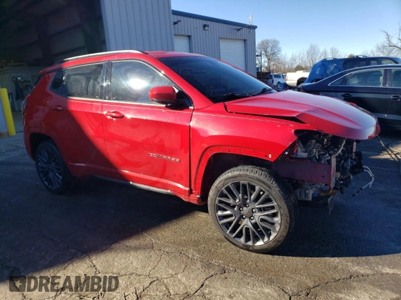 2023 Jeep Compass Limited with VIN 3C4NJDCN3PT542059, listed as a Copart auction lot 88052715 with 19,820 mi miles and Salvage Title. Bid and sale history available at carsss.com. Image 4.