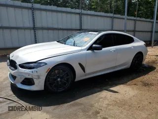 2024 BMW 8 Series M850i with VIN WBAGV8C06RCN49236, listed as a Copart auction lot 88115505 with 0 mi miles and Salvage Title. Bid and sale history available at carsss.com. Image 1.