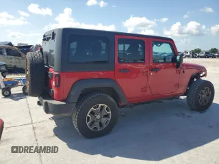 2014 Jeep Wrangler Unlimited Rubicon with VIN 1C4HJWFG5EL162736, listed as a Copart auction lot 64077645 with 126,330 mi miles and Salvage title. Bid and sale history available at DreamBid. Image 3.