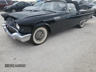 1957 Ford Thunderbird with VIN D7FH241317, listed as a Copart auction lot 78263654 with 92,102 mi miles and Salvage Title. Bid and sale history available at DreamBid. Image 1.