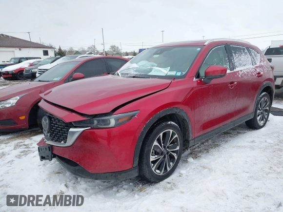 2022 Mazda CX-5 2.5 S Premium Package with VIN JM3KFBDM0N1628116, listed as a IAAI auction lot 41455990 with 29,911 mi miles. Bid and sale history available at carsss.com. Image 17.