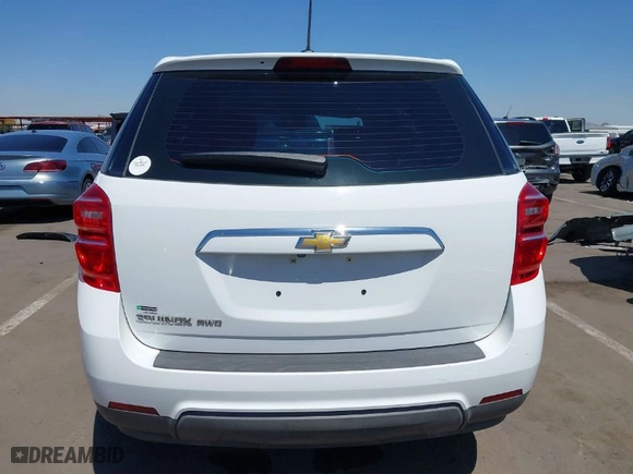 2017 Chevrolet Equinox LS with VIN 2GNFLEEK5H6134988, listed as a IAAI auction lot 41998031 with 57,167 mi miles. Bid and sale history available at carsss.com. Image 16.