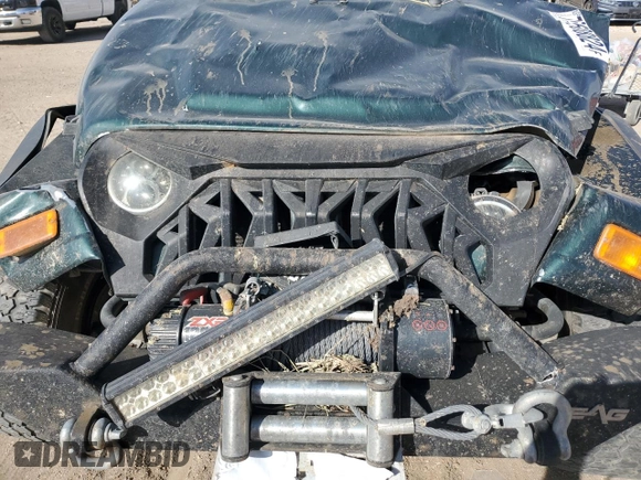 2005 Jeep Wrangler SE with VIN 1J4FA29175P331391, listed as a Copart auction lot 76608824 with 98,268 mi miles and Salvage Title. Bid and sale history available at carsss.com. Image 11.