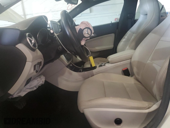 2015 Mercedes-Benz CLA 250 with VIN WDDSJ4EB5FN229380, listed as a Copart auction lot 51337535 with 132,527 mi miles and Salvage Title. Bid and sale history available at DreamBid. Image 7.