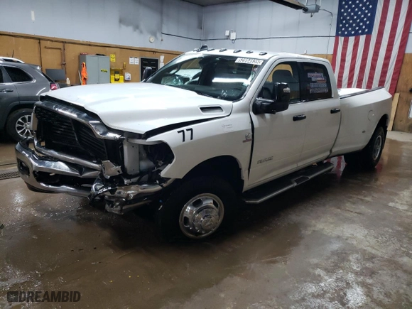 2024 Ram 3500 Big Horn with VIN 3C63RRHL5RG341383, listed as a Copart auction lot 52864635 with 74,193 mi miles and Non Repairable. Bid and sale history available at carsss.com. Image 1.