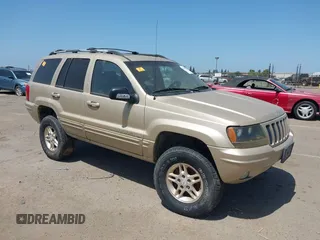 1999 Jeep Grand Cherokee Limited with VIN 1J4GW68N2XC654713, listed as a IAAI auction lot 42115829 with 195,988 mi miles. Bid and sale history available at carsss.com. Image 1.