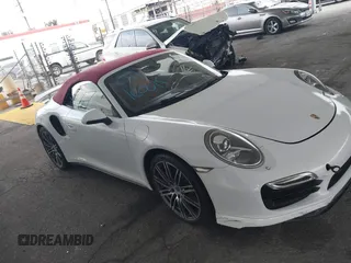 2015 Porsche 911 Turbo with VIN WP0CD2A9XFS178490, listed as a IAAI auction lot 41383315 with 14,345 mi miles. Bid and sale history available at carsss.com. Image 12.