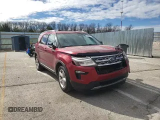 2018 Ford Explorer XLT with VIN 1FM5K7D85JGC04709, listed as a Copart auction lot 50596605 with 118,714 mi miles and Salvage Title. Bid and sale history available at DreamBid. Image 12.
