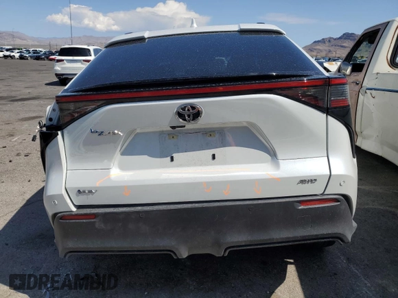 2024 Toyota bZ4X XLE with VIN JTMABACA2RA070499, listed as a Copart auction lot 59914835 with 23,530 mi miles and Salvage title. Bid and sale history available at DreamBid. Image 6.