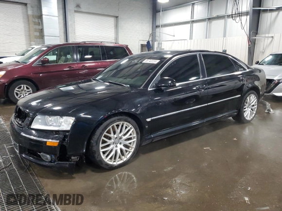 2004 Audi A8 with VIN WAUML44E44N013636, listed as a Copart auction lot 85742224 with 157,415 mi miles and Salvage title. Bid and sale history available at DreamBid. Image 1.
