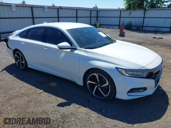 2020 Honda Accord Sport with VIN 1HGCV1F31LA003706, listed as a IAAI auction lot 42626232 with 67,758 mi miles and . Bid and sale history available at DreamBid. Image 1.