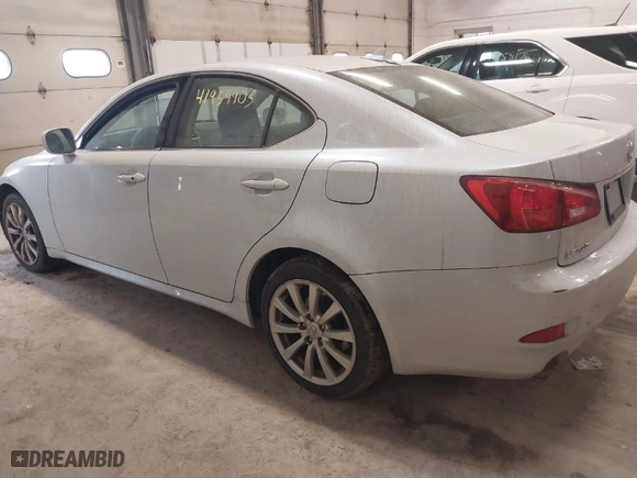 2008 Lexus IS 250 with VIN JTHCK262282025864, listed as a IAAI auction lot 41959903 with 160,075 mi miles. Bid and sale history available at carsss.com. Image 3.