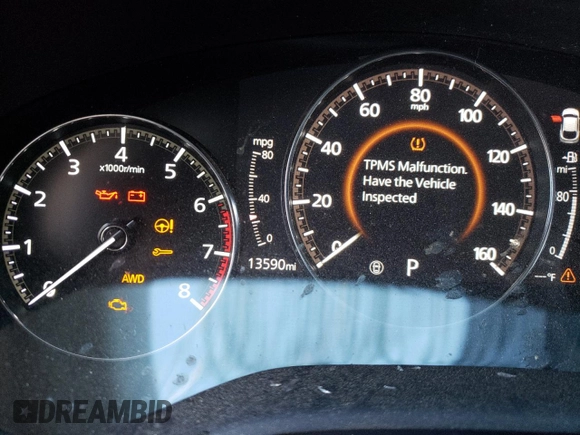 2022 Mazda CX-30 2.5 Turbo with VIN 3MVDMBAYXNM417439, listed as a Copart auction lot 57280884 with 13,590 mi miles and Salvage Title. Bid and sale history available at DreamBid. Image 9.