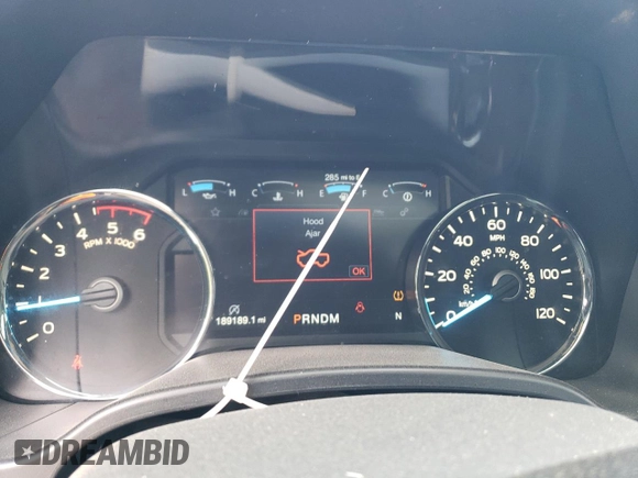 2018 Ford F-150 XL with VIN 1FTFW1E17JFD68061, listed as a Copart auction lot 53509535 with 189,189 mi miles and Salvage title. Bid and sale history available at DreamBid. Image 9.
