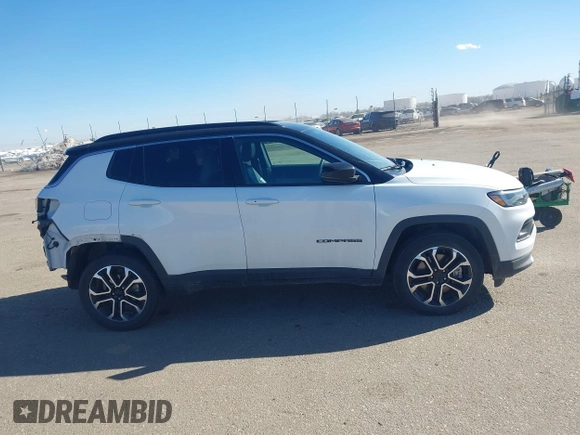 2023 Jeep Compass Limited with VIN 3C4NJDCN8PT567278, listed as a IAAI auction lot 41480224 with 44,311 mi miles and . Bid and sale history available at carsss.com. Image 13.