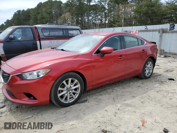 2014 Mazda 6 i Sport with VIN JM1GJ1U60E1147114, listed as a Copart auction lot 52855015 with 202,139 mi miles and Salvage Title. Bid and sale history available at DreamBid. Image 1.