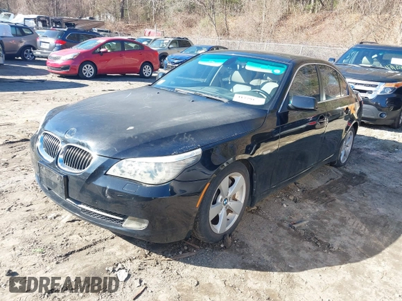 2008 BMW 5 Series 528xi with VIN WBANV13598CZ54306, listed as a IAAI auction lot 41779114 with 118,200 mi miles. Bid and sale history available at carsss.com. Image 2.
