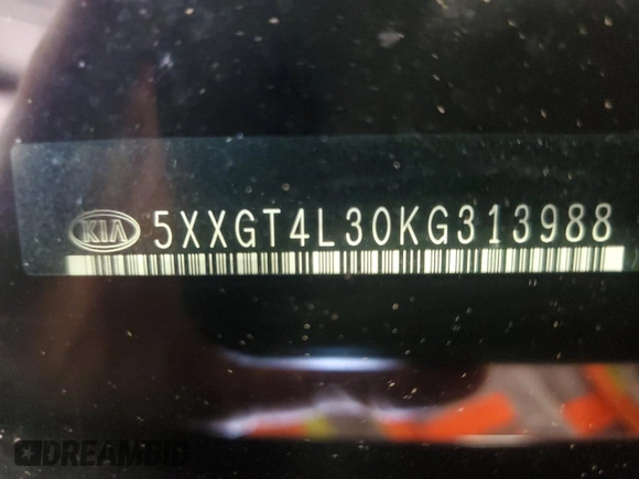 2019 Kia Optima LX z VIN 5XXGT4L30KG313988, wystawiony jako Copart lot #59152725 z przebiegiem 75 826 mil mil oraz Szkoda całkowita • Salvage title. Historia ofert i sprzedaży dostępna na DreamBid. Obrazek 12.