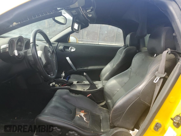 2005 Nissan 350Z Touring with VIN JN1AZ36A25M759523, listed as a Copart auction lot 43478515 with 140,771 mi miles and Salvage Title. Bid and sale history available at carsss.com. Image 7.