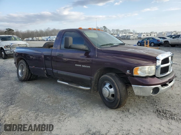 2004 Dodge Ram 3500 SLT with VIN 3D7MA46C34G254929, listed as a Copart auction lot 42400195 with 152,283 mi miles and Salvage Title. Bid and sale history available at carsss.com. Image 4.