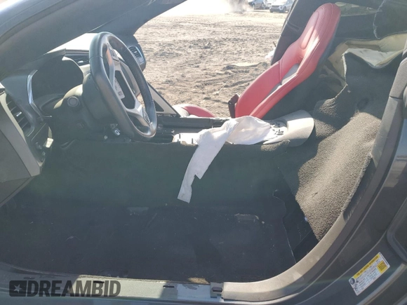 2017 Chevrolet Corvette Z06 1LZ with VIN 1G1YN2D64H5606942, listed as a Copart auction lot 68897834 with 0 mi miles and Salvage Title. Bid and sale history available at carsss.com. Image 7.