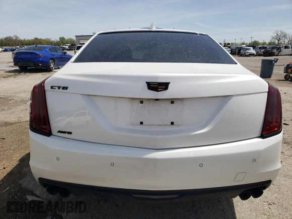 2016 Cadillac CT6 AWD with VIN 1G6KB5RS3GU166104, listed as a Copart auction lot 51655445 with 131,192 mi miles and Salvage title. Bid and sale history available at DreamBid. Image 6.