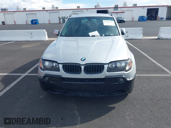 2005 BMW X3 3.0i with VIN WBXPA93445WD04862, listed as a IAAI auction lot 41950119 with 237,014 mi miles. Bid and sale history available at carsss.com. Image 6.