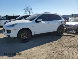2017 Porsche Cayenne S E-Hybrid with VIN WP1AE2A2XHLA75671, listed as a Copart auction lot 46304275 with 103,527 mi miles and Salvage title. Bid and sale history available at DreamBid. Image 1.