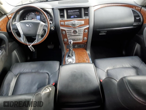 2018 Infiniti QX80 with VIN JN8AZ2NF1J9660116, listed as a Copart auction lot 81897413 with 99,372 mi miles. Bid and sale history available at carsss.com. Image 8.