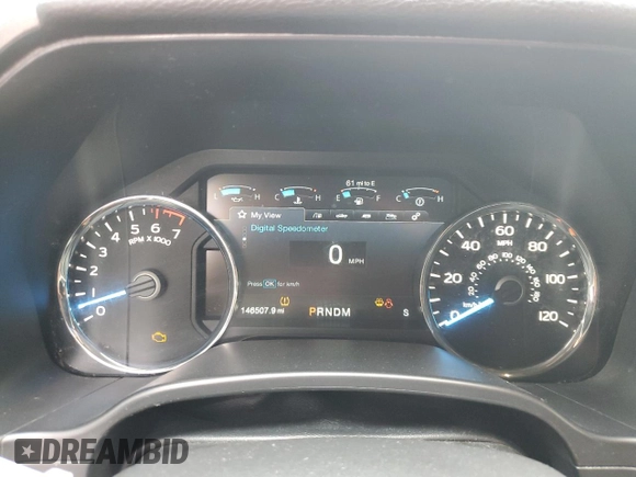 2019 Ford F-150 XL with VIN 1FTEW1C54KKC39558, listed as a Copart auction lot 46695815 with 146,507 mi miles and Salvage Title. Bid and sale history available at DreamBid. Image 9.