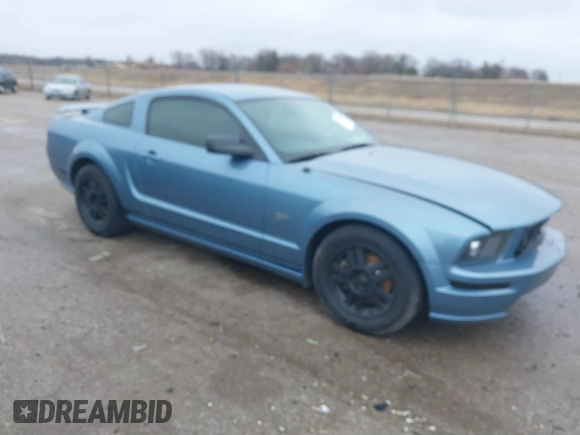 2005 Ford Mustang GT Deluxe with VIN 1ZVFT82H455116103, listed as a IAAI auction lot 41725405 with 108,928 mi miles and . Bid and sale history available at DreamBid. Image 1.