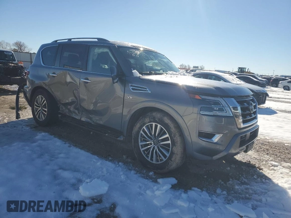 2021 Nissan Armada SL with VIN JN8AY2BA5M9372860, listed as a Copart auction lot 87930925 with 78,778 mi miles and Salvage Title. Bid and sale history available at carsss.com. Image 4.