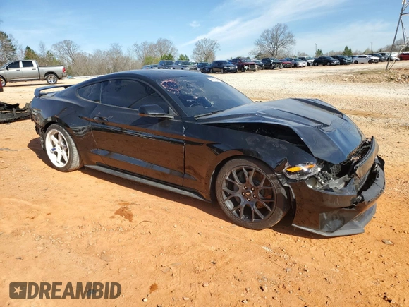 2018 Ford Mustang EcoBoost with VIN 1FA6P8TH6J5153854, listed as a Copart auction lot 49297695 with 74,670 mi miles and Salvage Title. Bid and sale history available at carsss.com. Image 4.